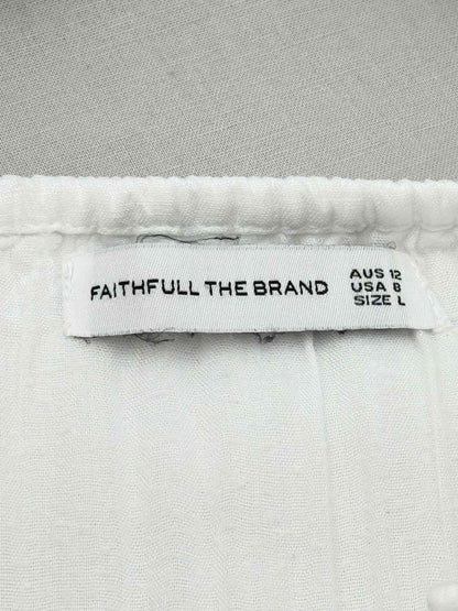 FAITHFULL THE BRAND Off-white Size US 8 Midi Dress