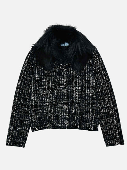 PRADA Boucle Black & White Jacket