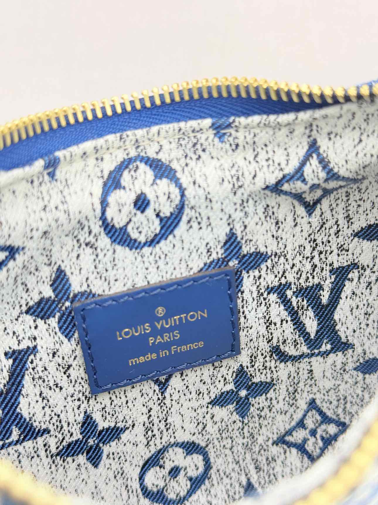 LOUIS VUITTON Loop Blue Monogram Shoulder Bag