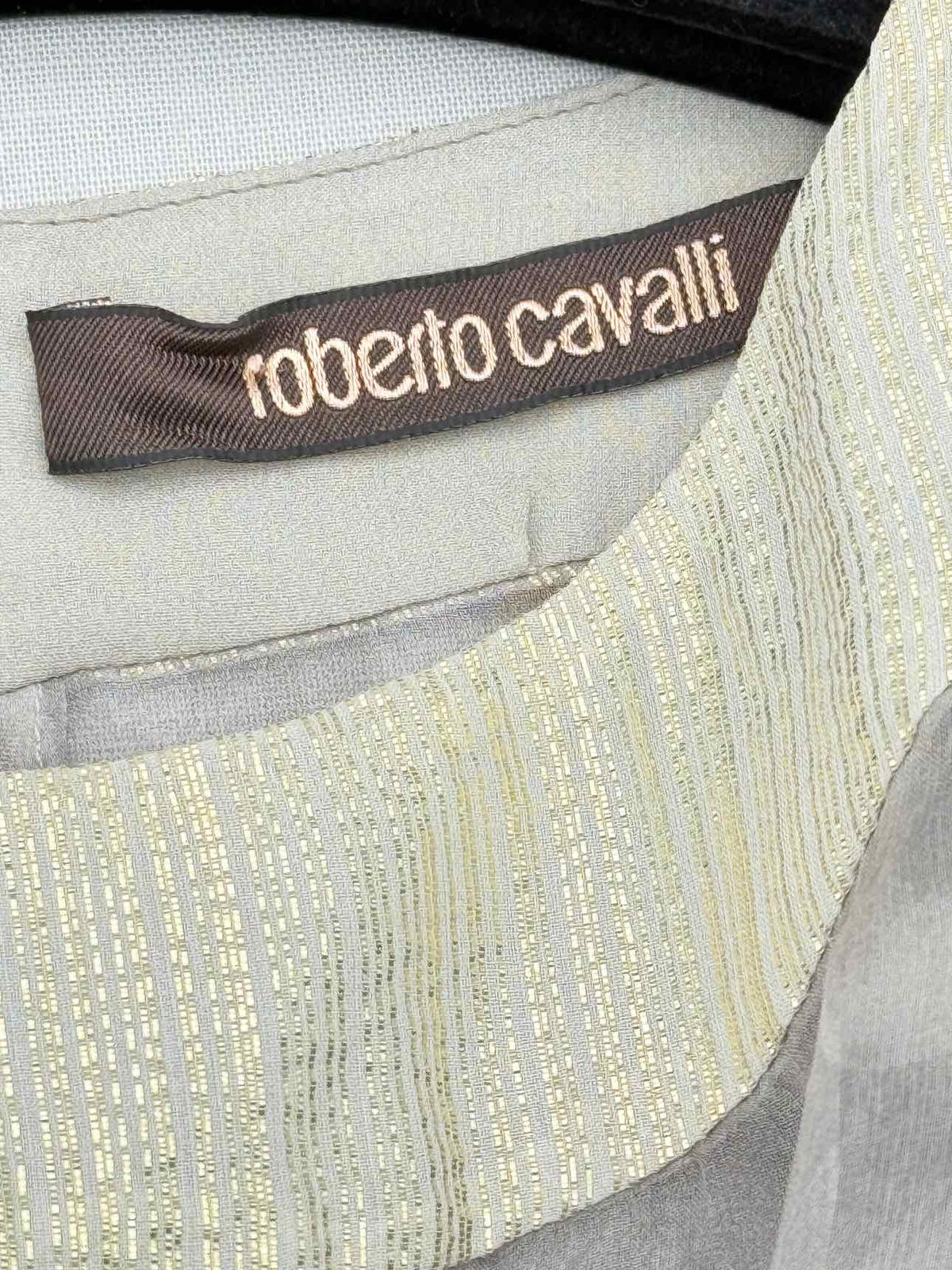 ROBERTO CAVALLI Off-white Size US 2 Short Dress