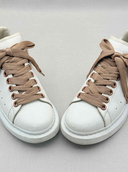 ALEXANDER MCQUEEN White & Bronze Size EU 37 Sneakers