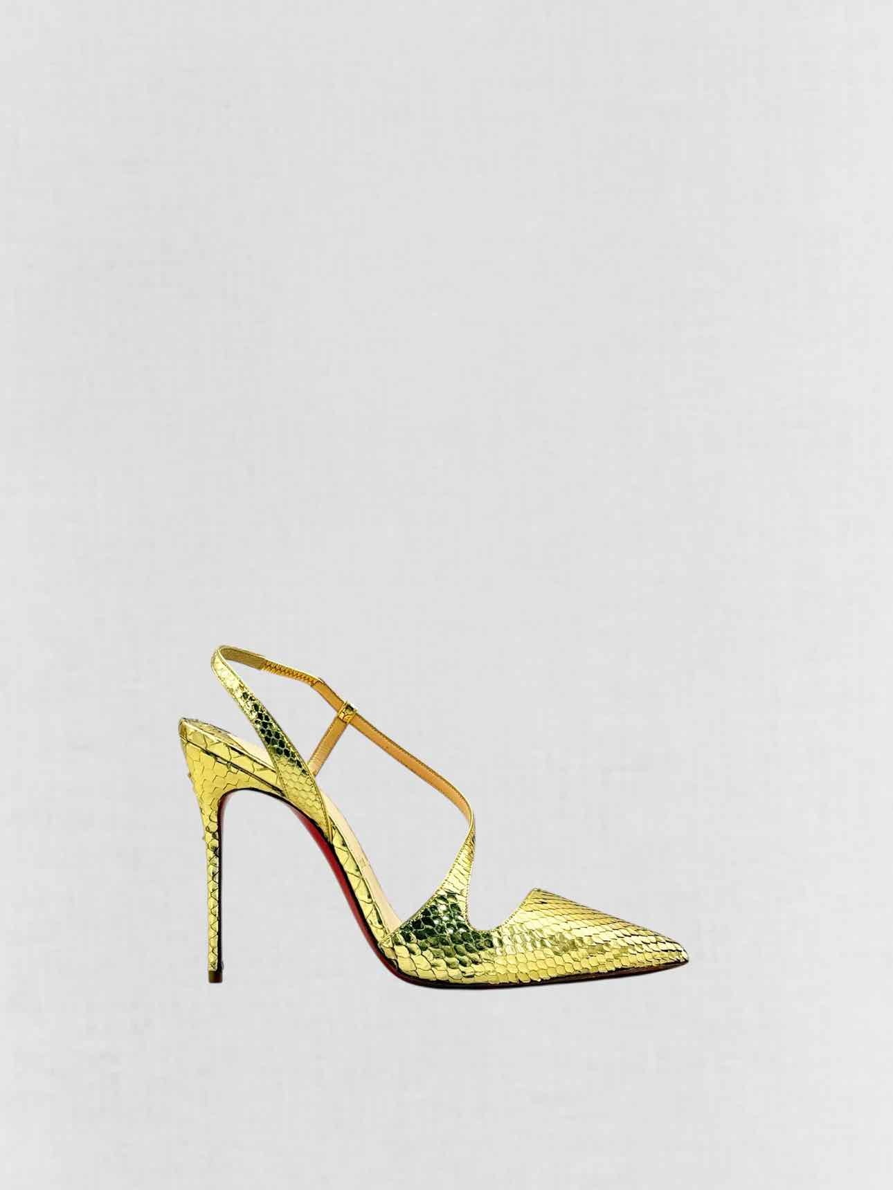 CHRISTIAN LOUBOUTIN June Gold Size EU 41 Pumps