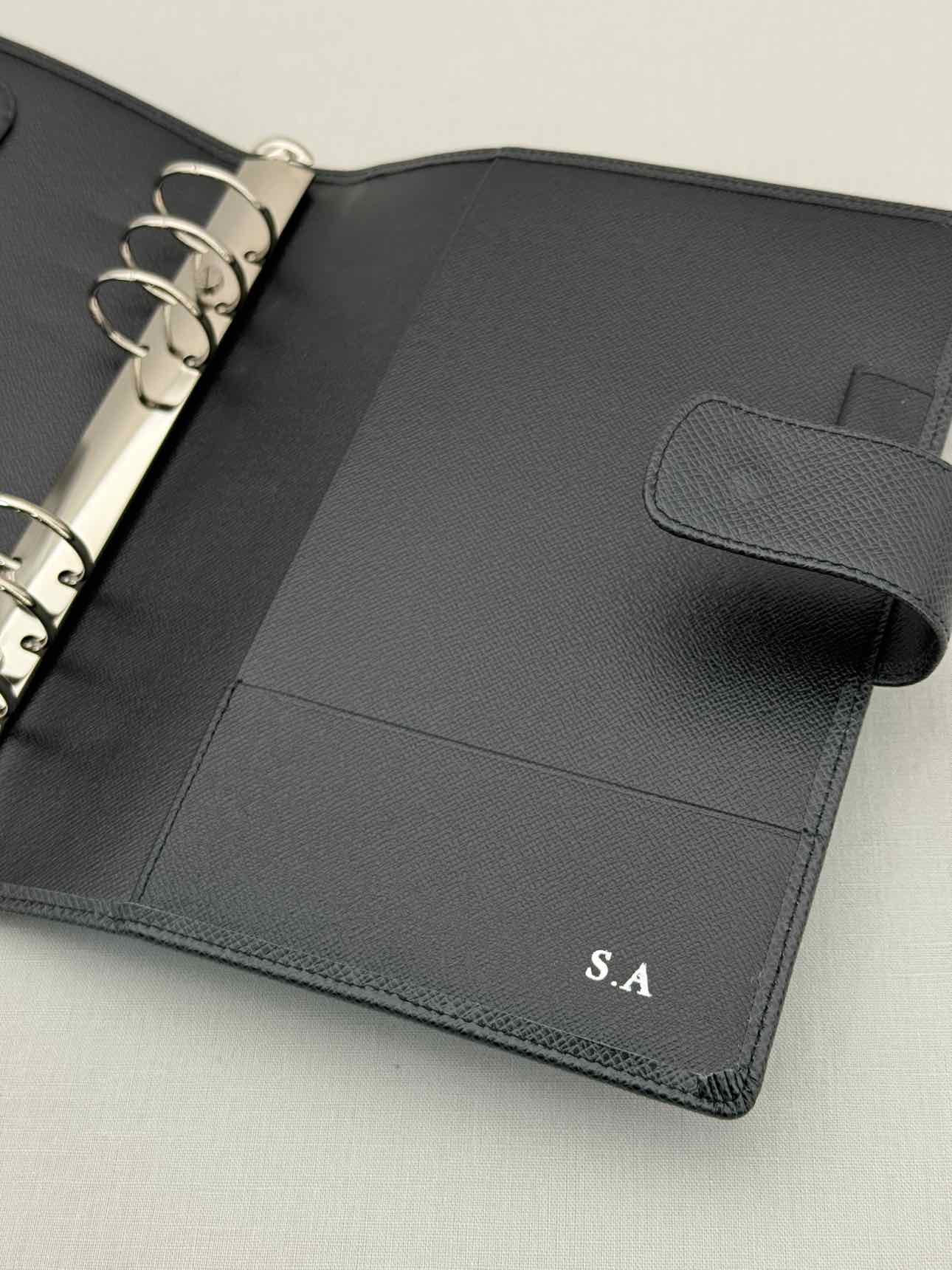LOUIS VUITTON Black Agenda Cover