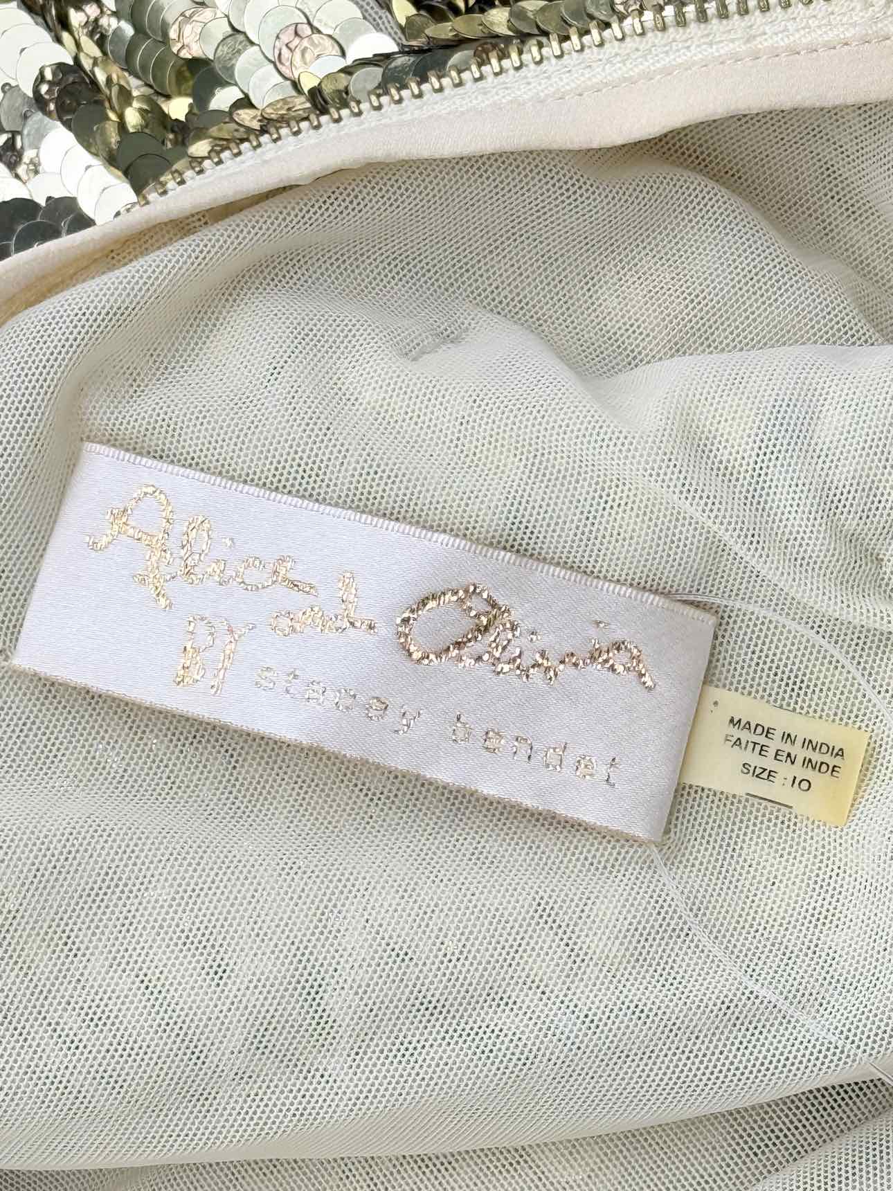 ALICE + OLIVIA Gold Size US 10 Long Dress