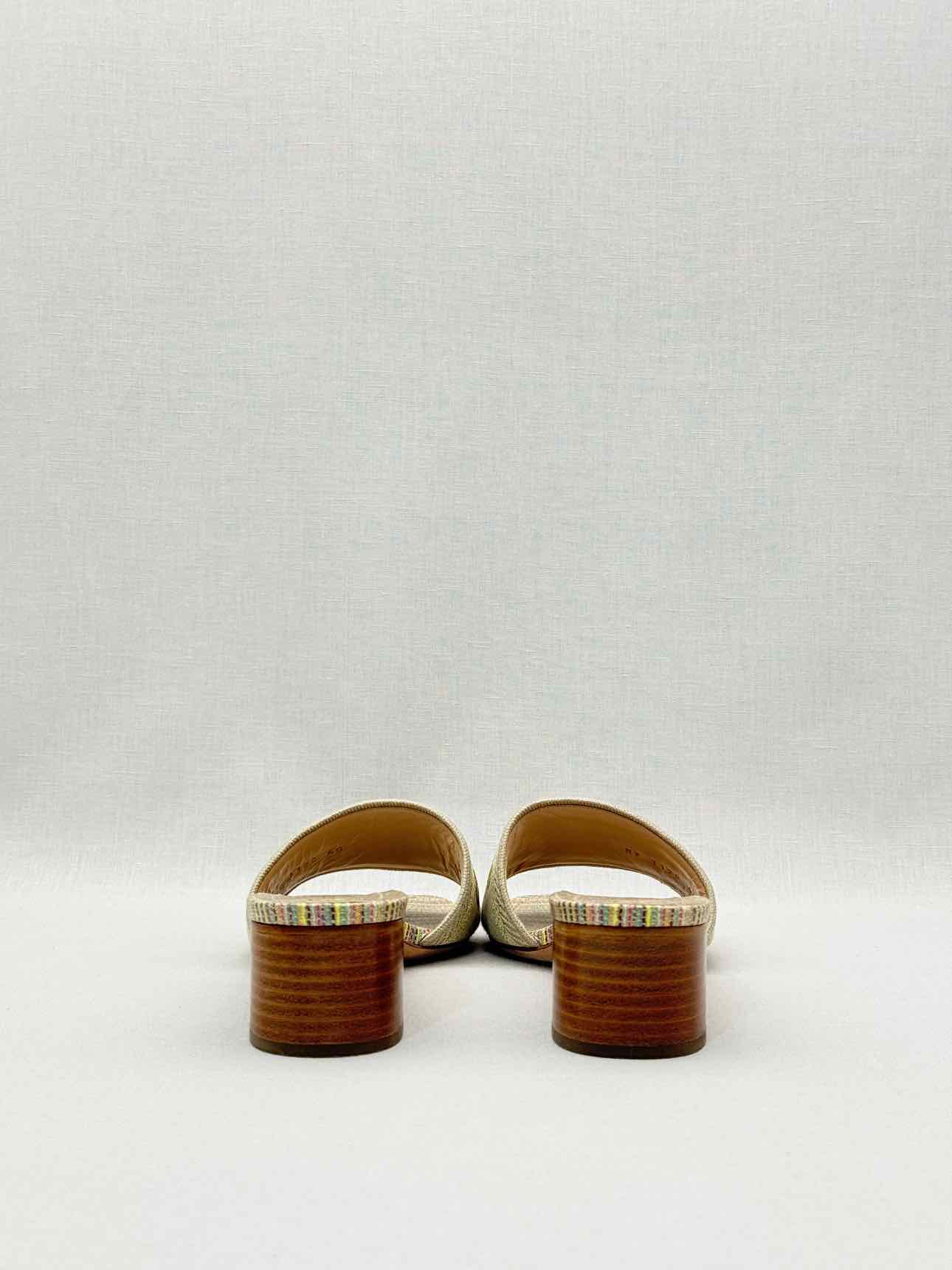 DIOR Dway Gold Multicolor Size EU 40 Heeled Sandals
