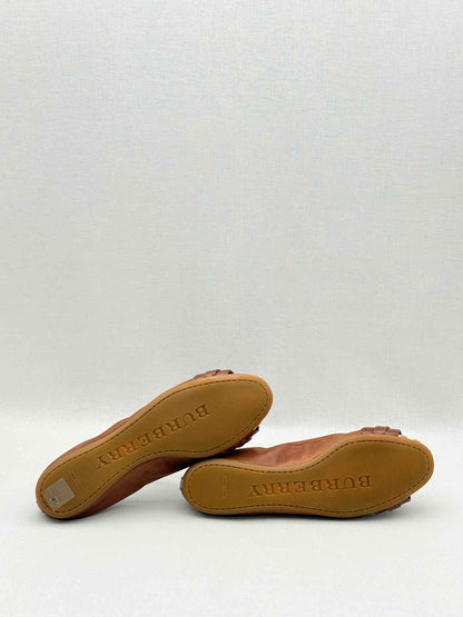 BURBERRY Drayton Brown Checked Size EU 35 Ballet Flats