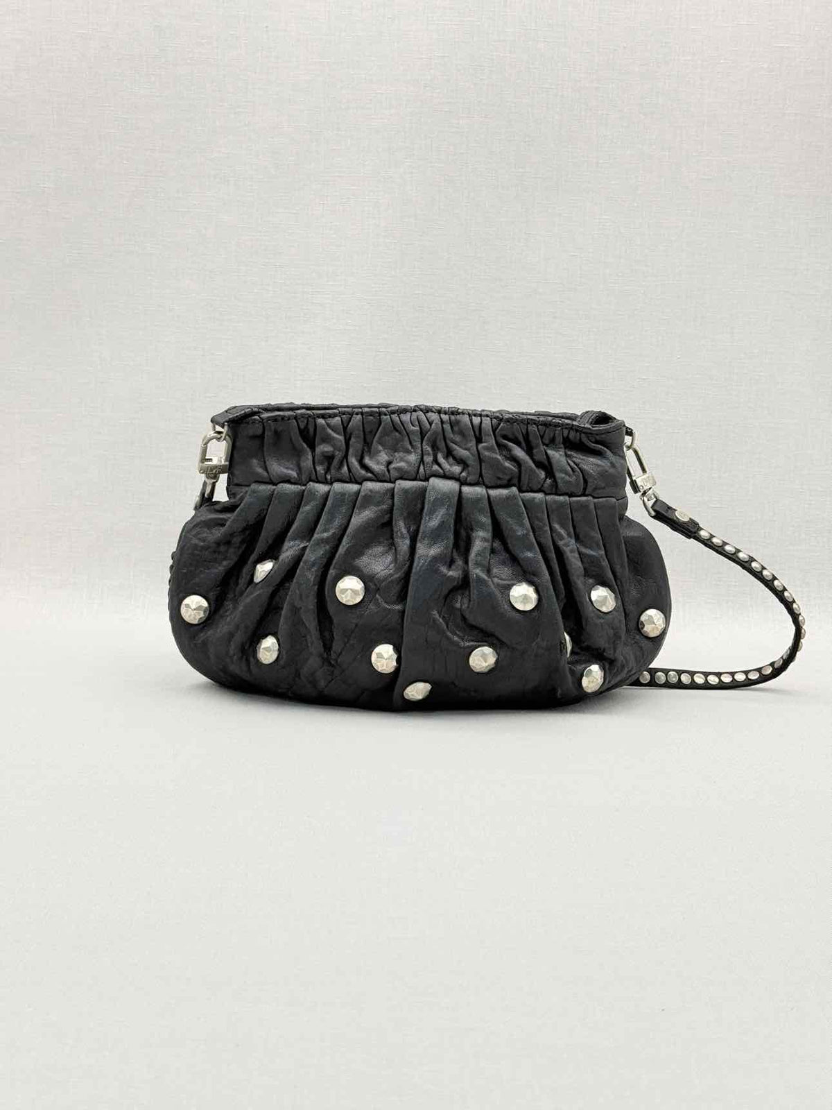 DIANE VON FURSTENBERG Belle Black Clutch