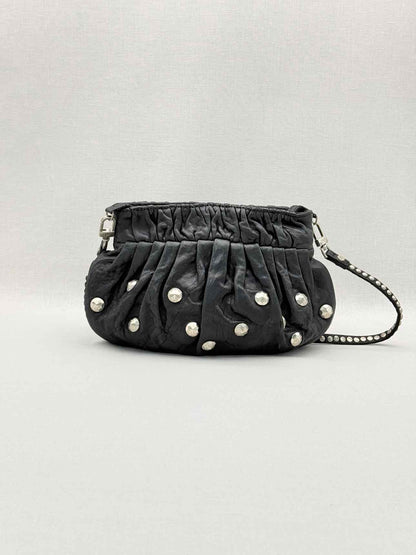 DIANE VON FURSTENBERG Belle Black Clutch