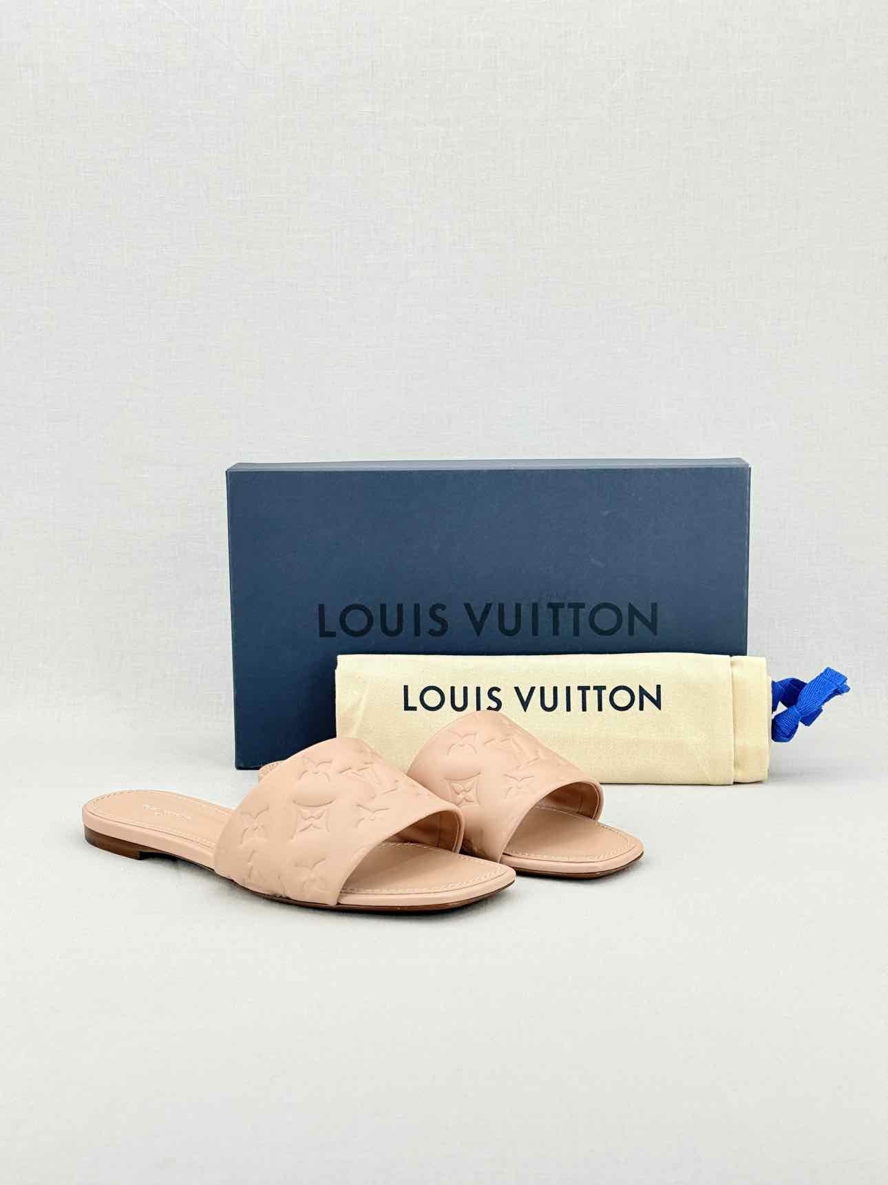 LOUIS VUITTON Revival Beige Size EU 38 Mules