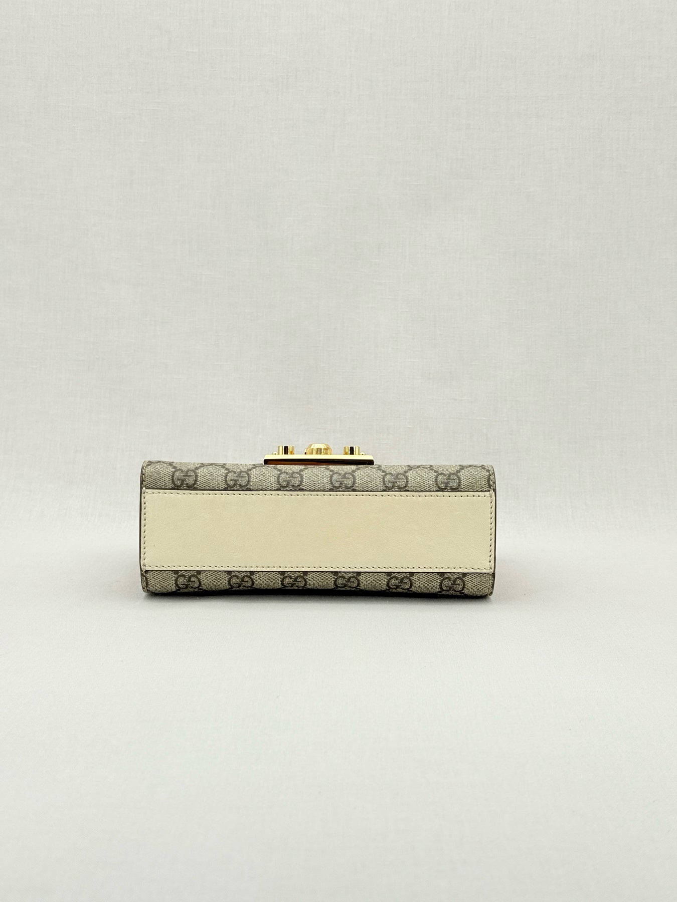 GUCCI Padlock Brown & Beige GG Supreme Shoulder Bag