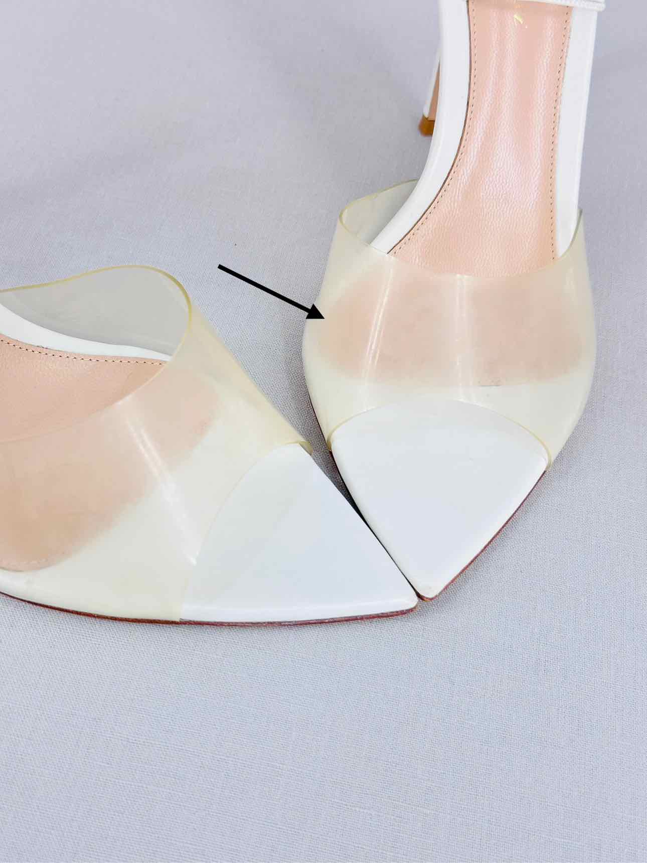 GIANVITO ROSSI Spice White Size EU 36.5 Heeled Sandals