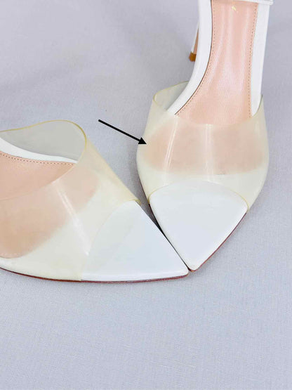 GIANVITO ROSSI Spice White Size EU 36.5 Heeled Sandals