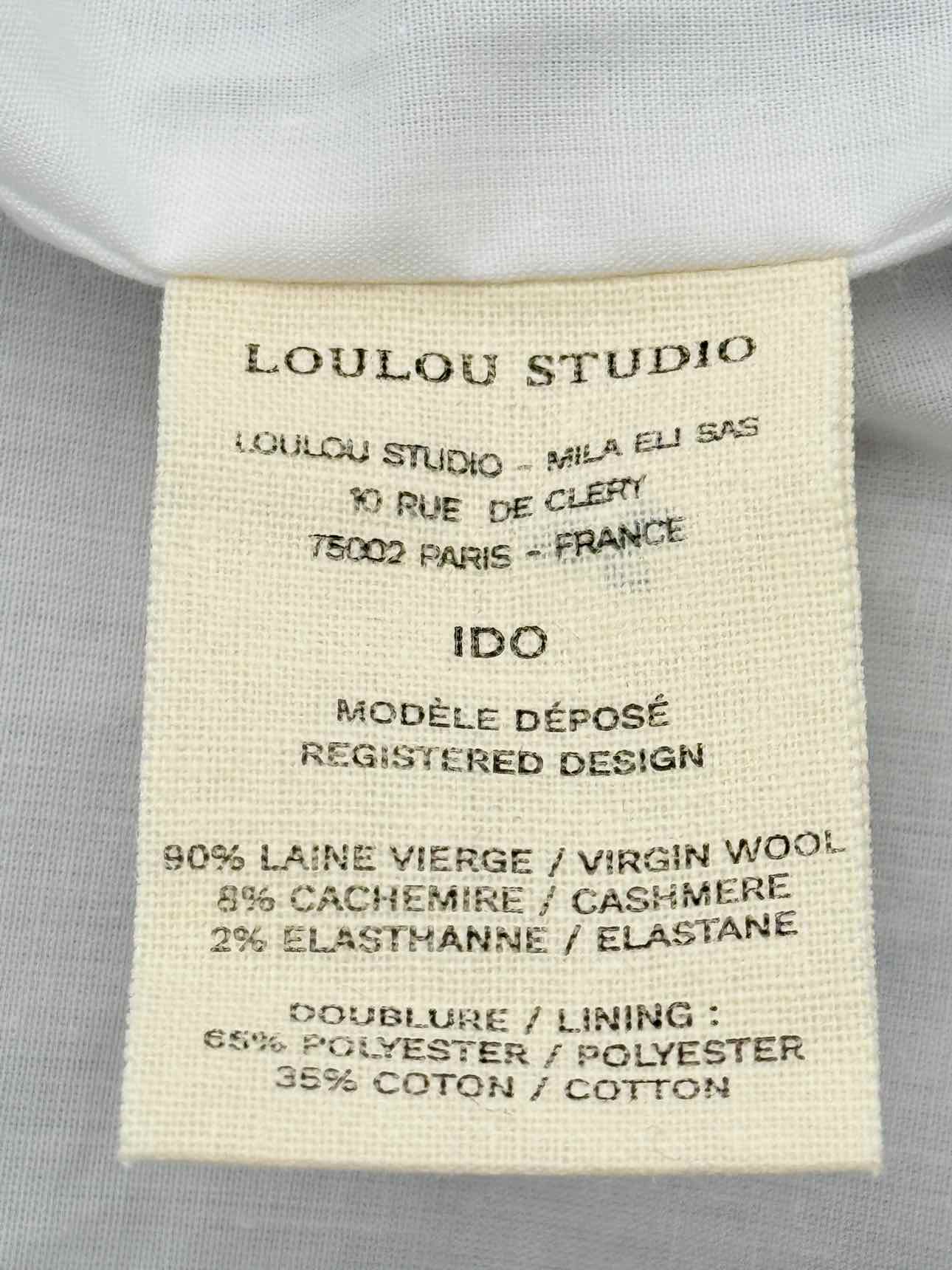 LOULOU STUDIO Beige Striped Size Small Outfit Set