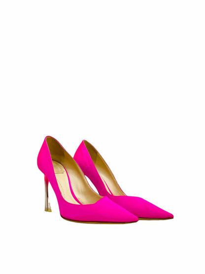 CHRISTIAN DIOR Pointed Toe Neon Pink Size EU 38.5 Pumps