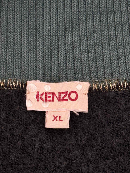 KENZO Green & Black Size XLarge Knee Length Skirt