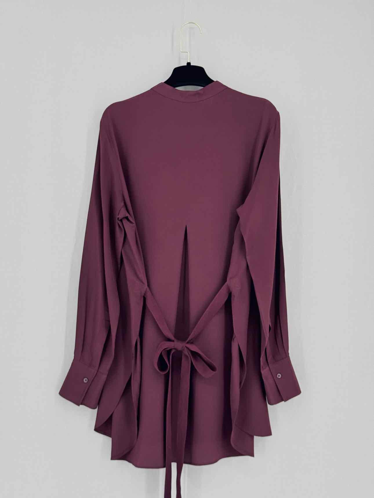 JOSEPH Carla Burgundy Size US 6 Blouse