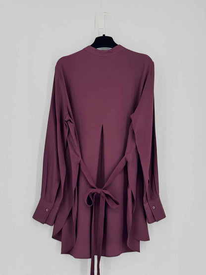 JOSEPH Carla Burgundy Size US 6 Blouse