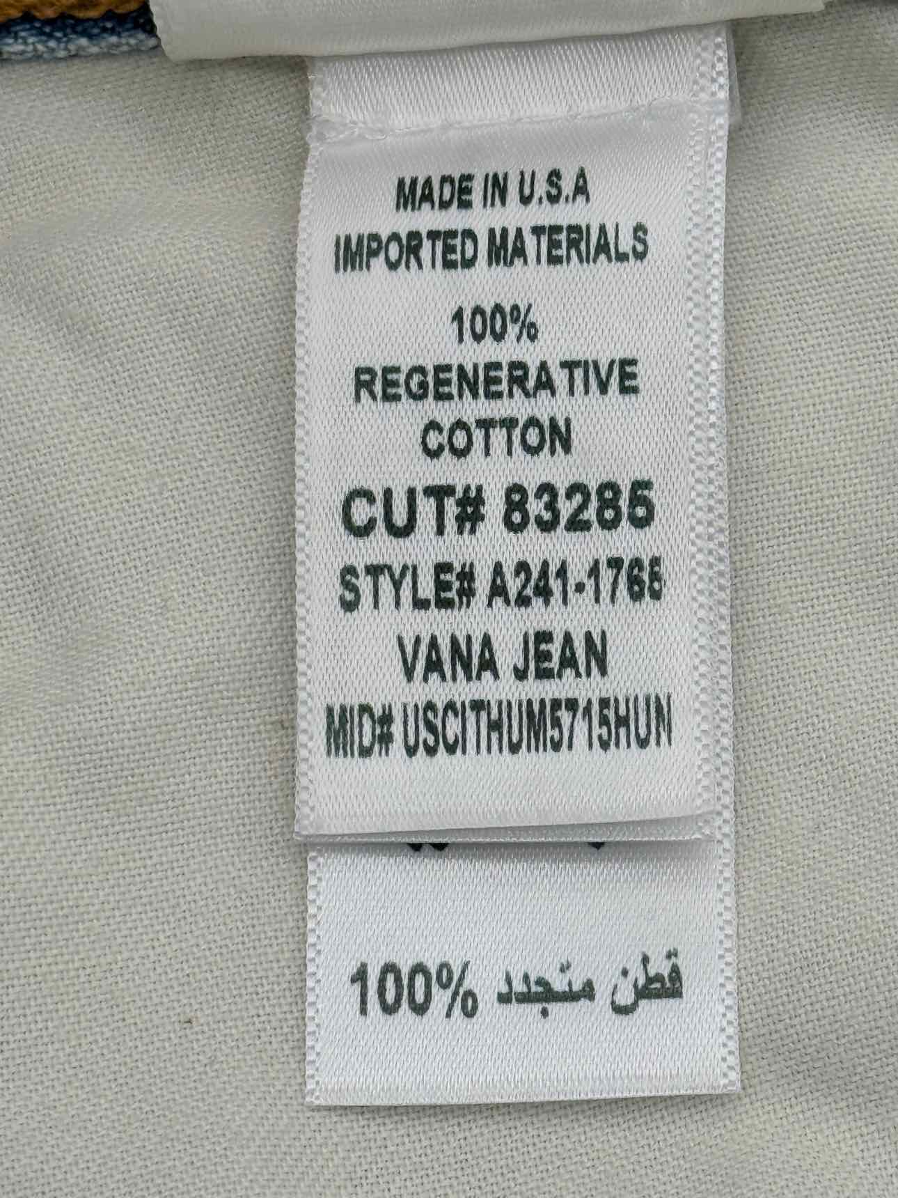 AGOLDE Vana Fold Blue Size 29 Jeans