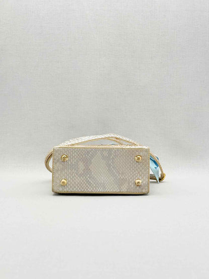 S'UVIMOL Metallic Beige & Silver Top Handle