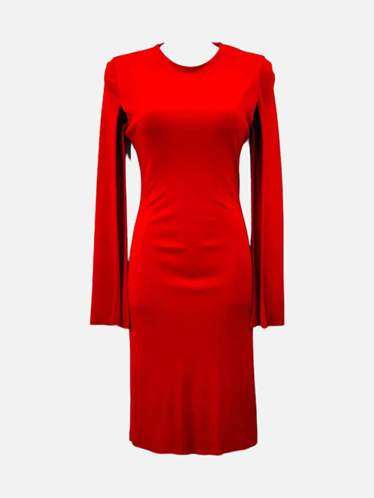 GIVENCHY Bodycon Red Knee Length Dress