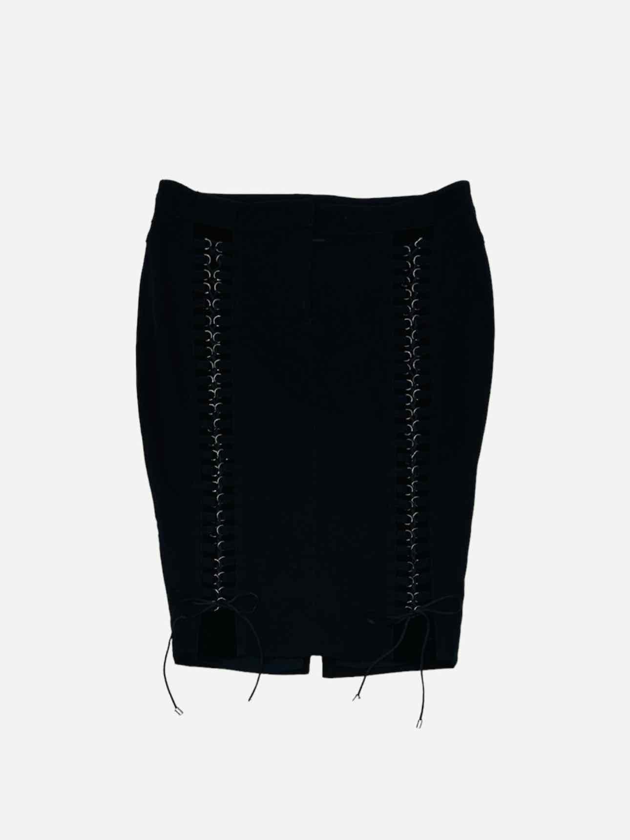 ROBERTO CAVALLI Black Size Medium Pencil Skirt