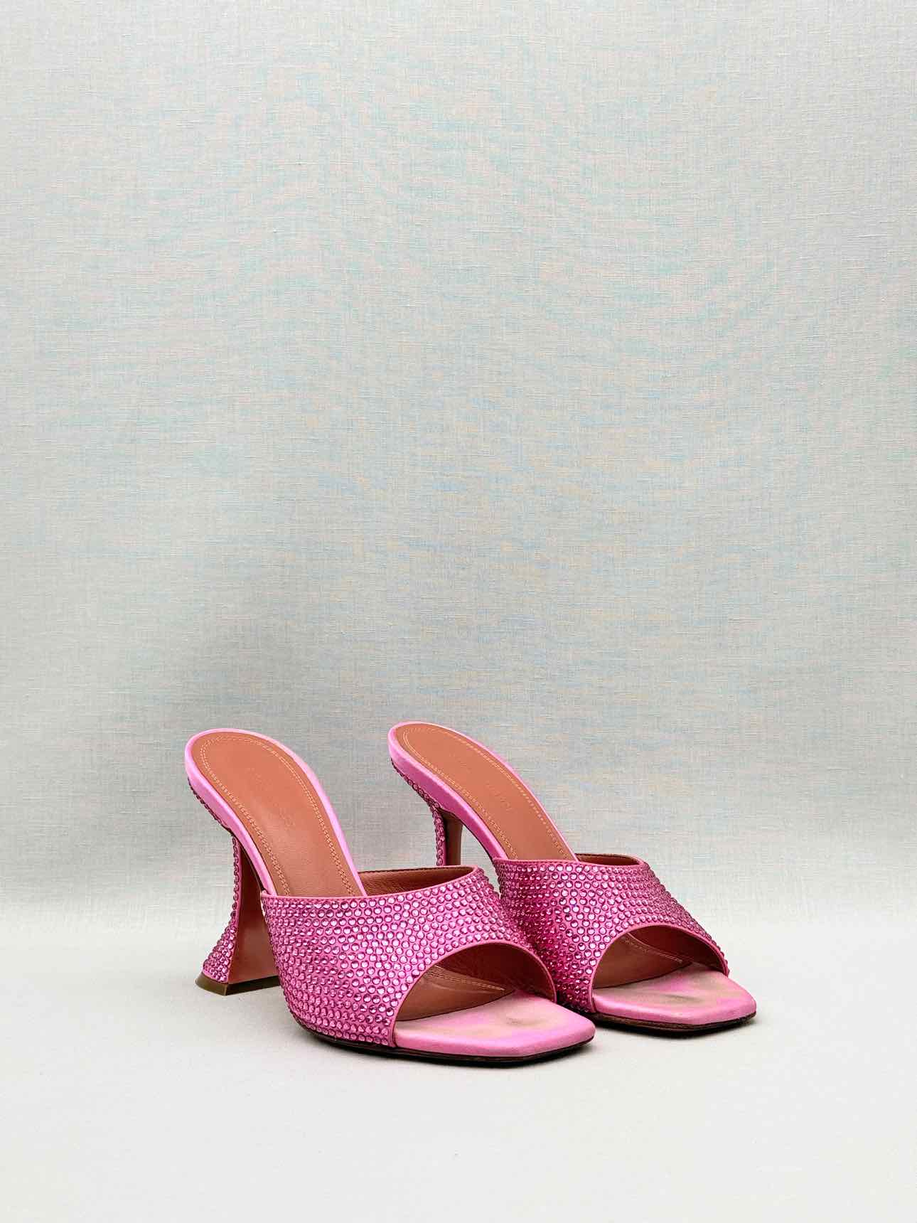 AMINA MUADDI Lupita Pink Size EU 38 Mules