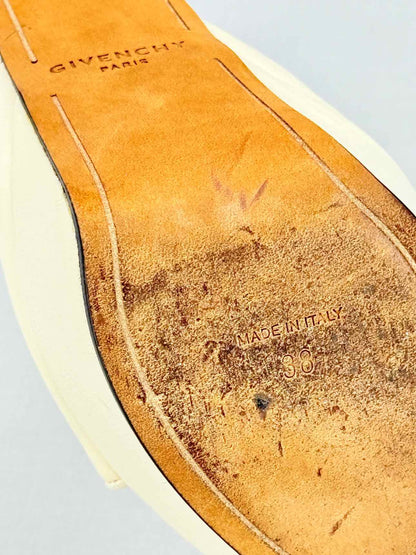 GIVENCHY Cream & Black Size EU 38 Heeled Sandals