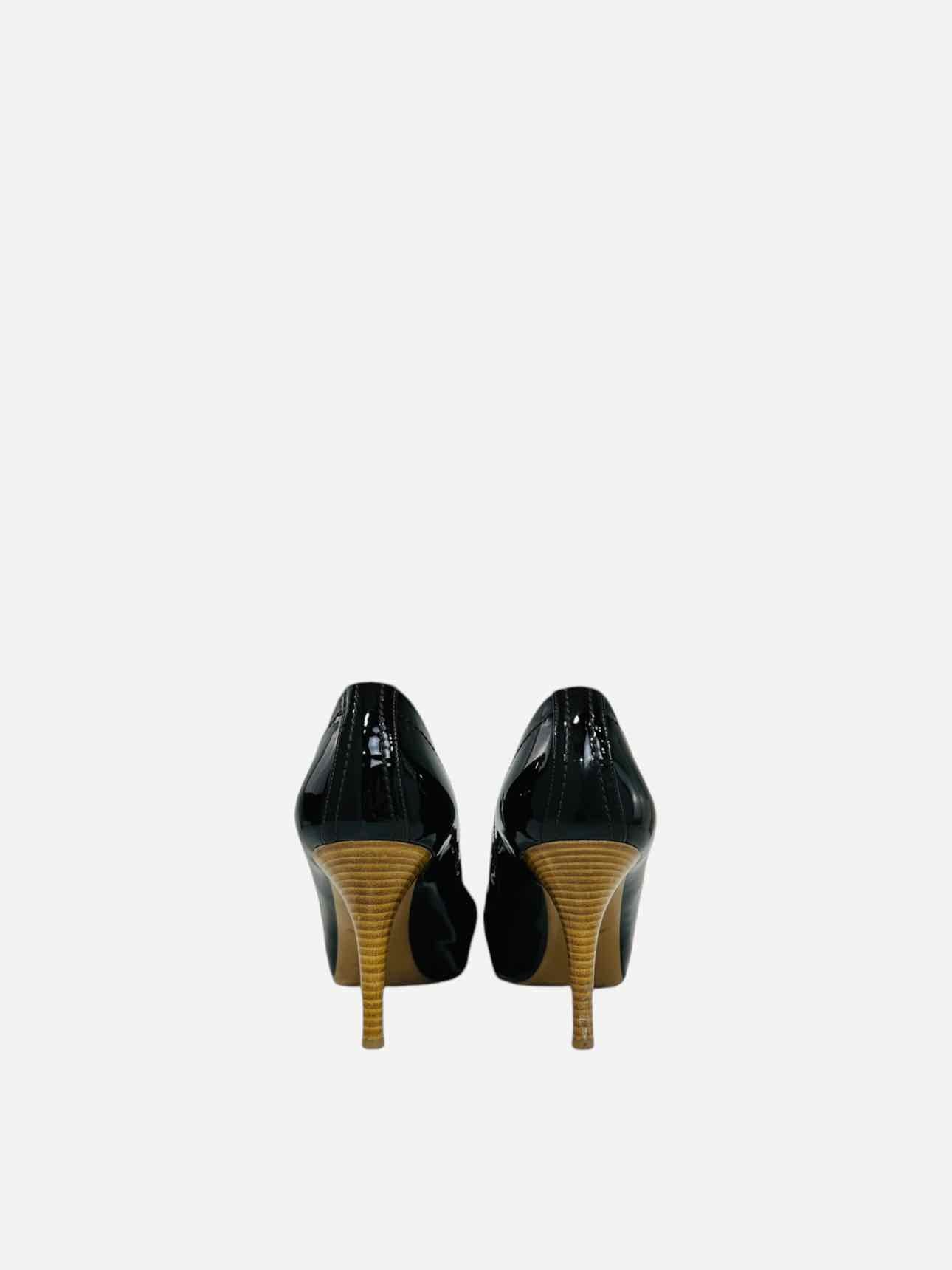 LOUIS VUITTON Saint Honore Black Pumps 39