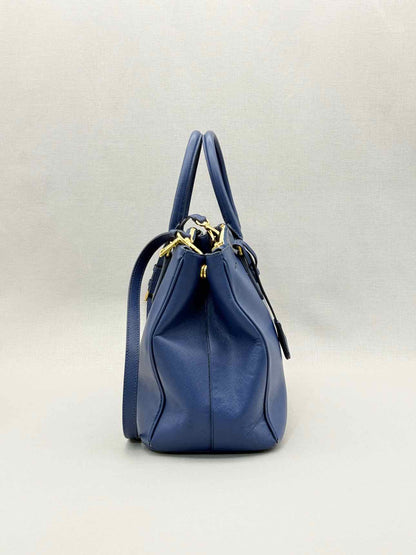 PRADA Lux Galleria Blue Tote Bag