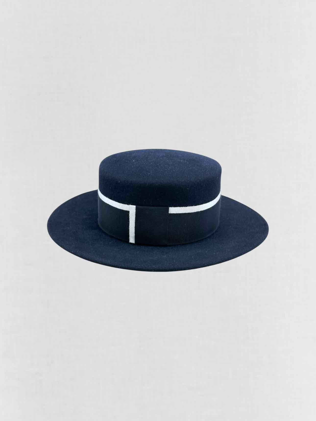 CHANEL Navy Blue CC Hat