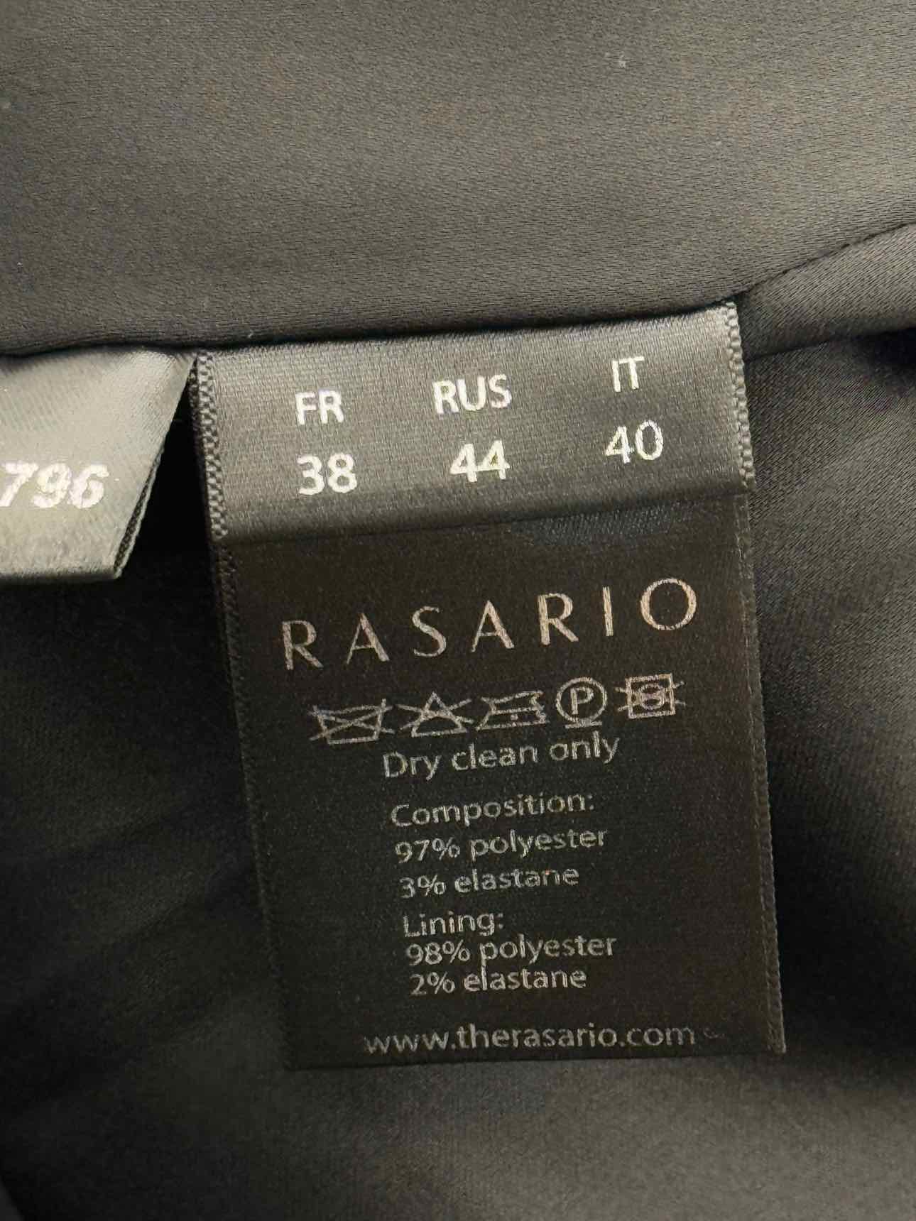 RASARIO Tube Black Ruffled Size US 6 Long Dress