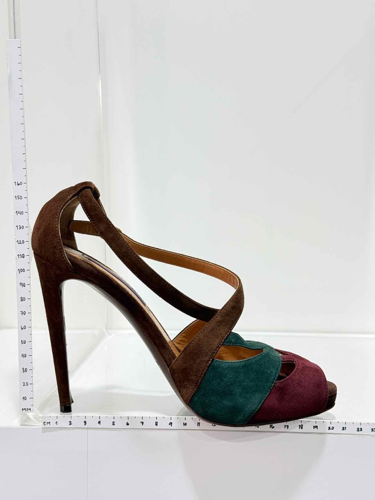 RALPH LAUREN Purple Label Size EU 38 Heeled Sandals