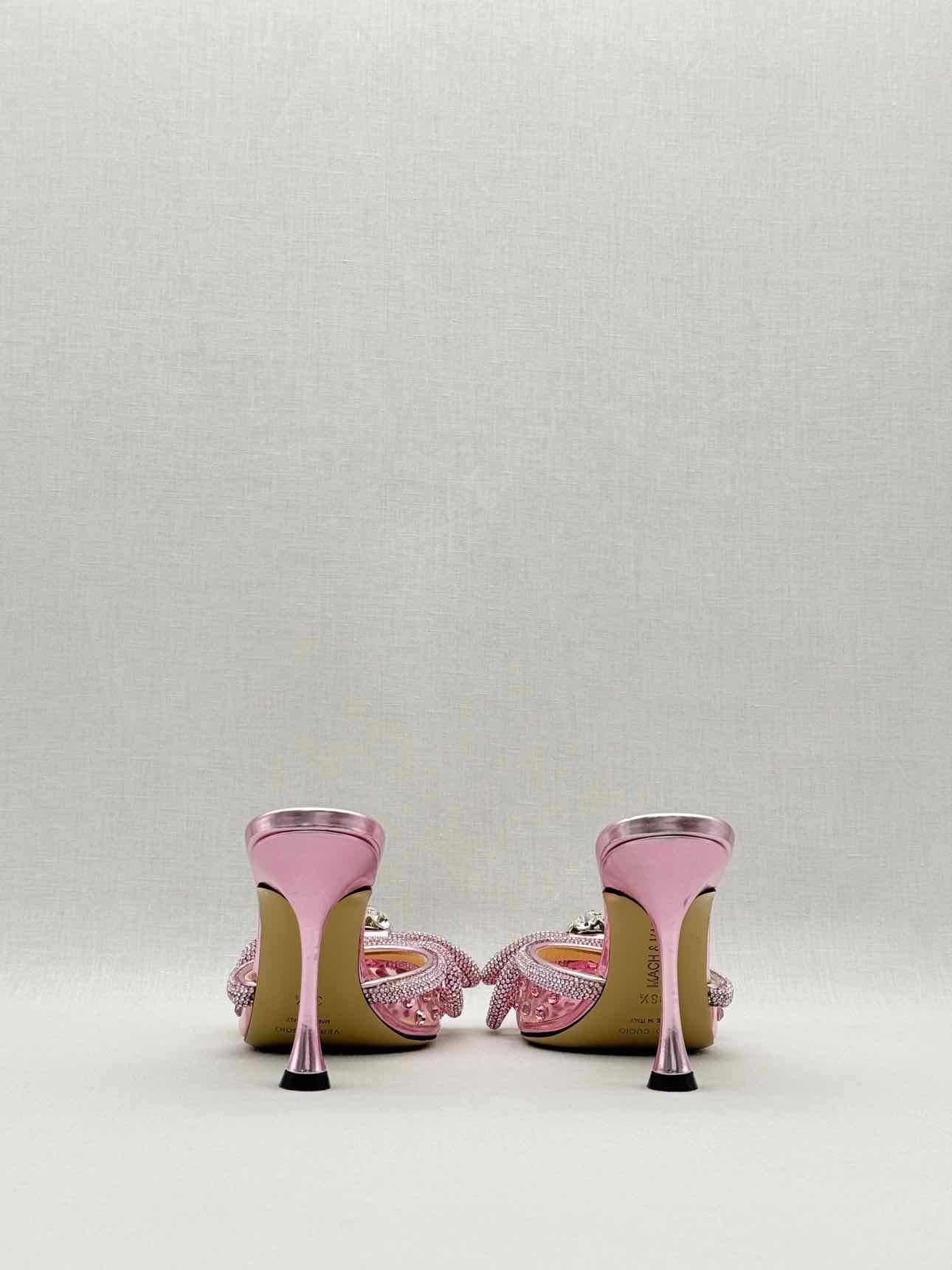 MACH & MACH Double Bow Pink Size EU 36.5 Mules