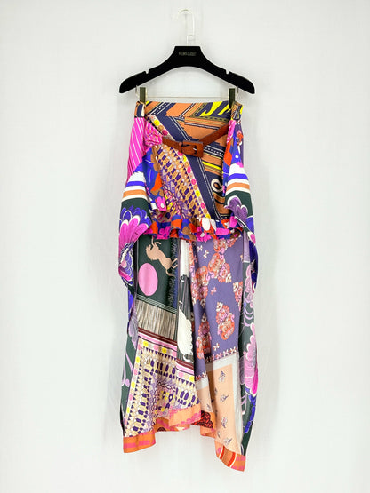 CHLOE Pink Multicolor Printed Size US 6/8 Outfit Set