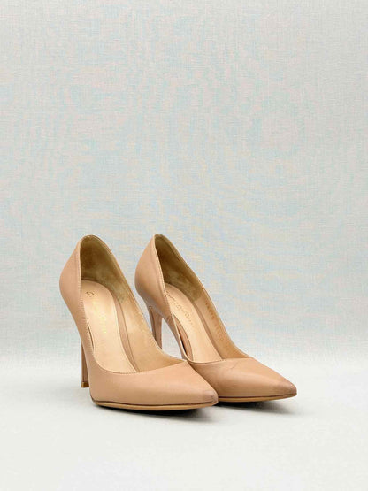 GIANVITO ROSSI Pointed Toe Beige Size EU 35.5 Pumps