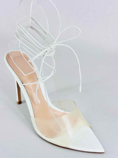 GIANVITO ROSSI Spice White Size EU 36.5 Heeled Sandals