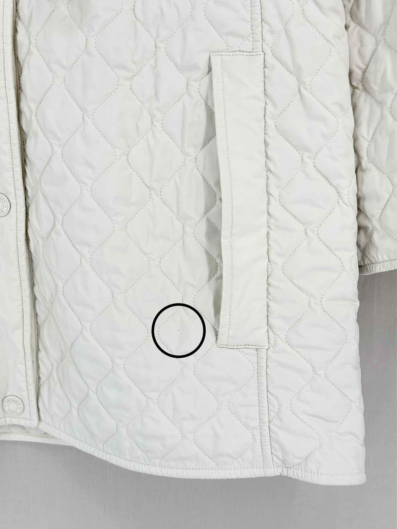 HERMES Off-white Quilted Size US 2 Jacket