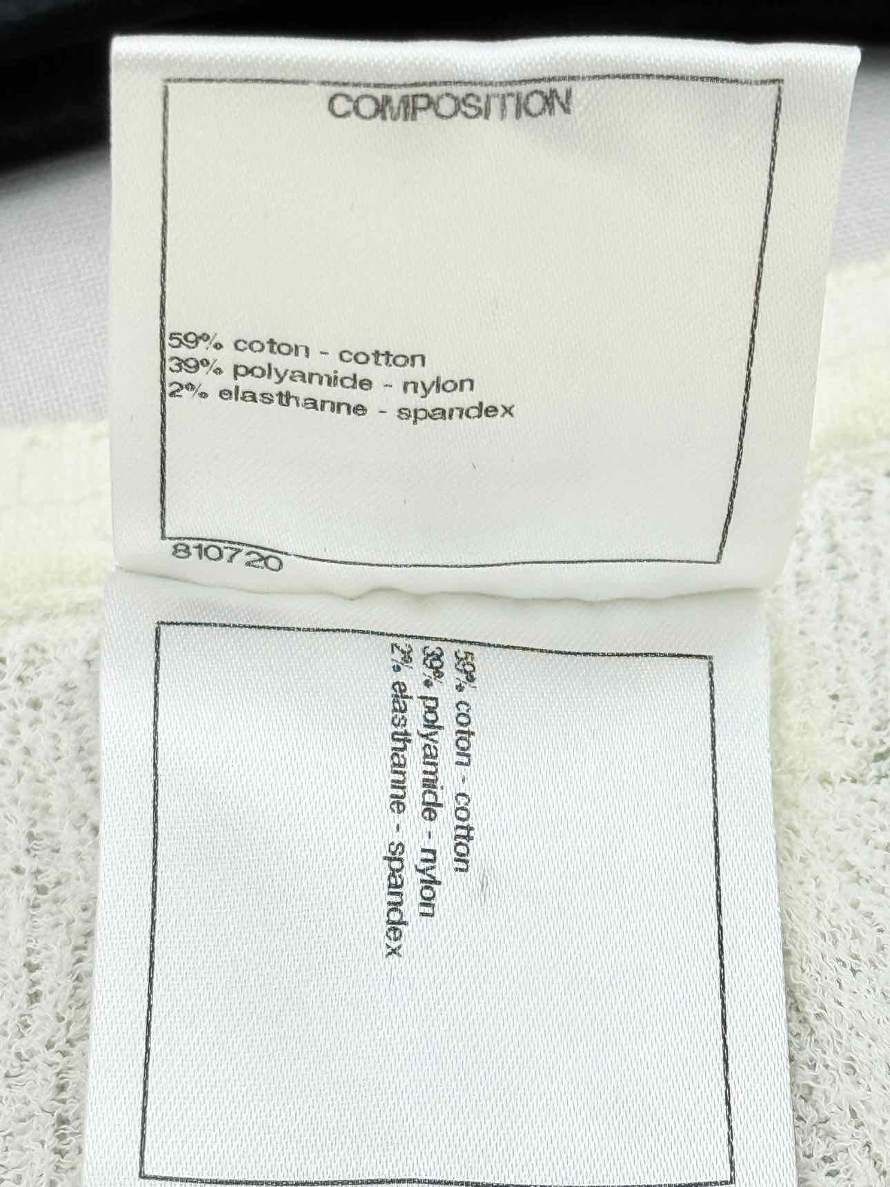 CHANEL 2014 Cream Size US 8 Top