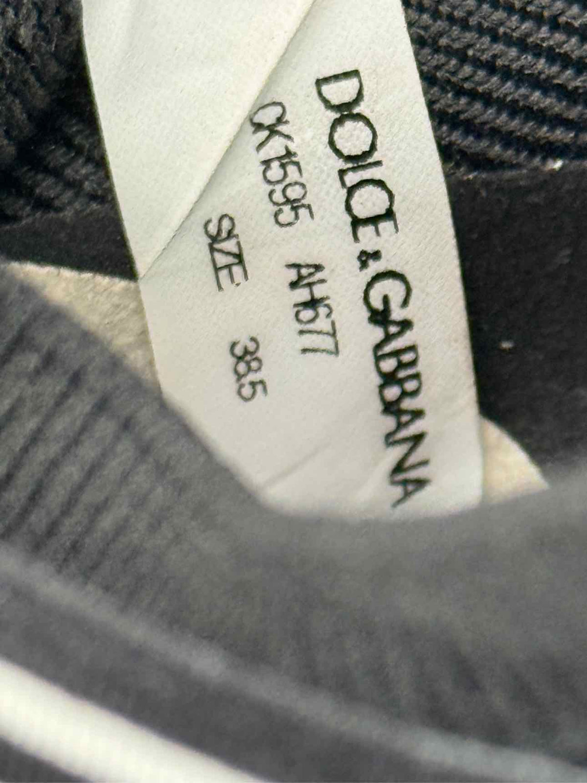 DOLCE & GABBANA Black & White Size EU 38.5 Sneakers