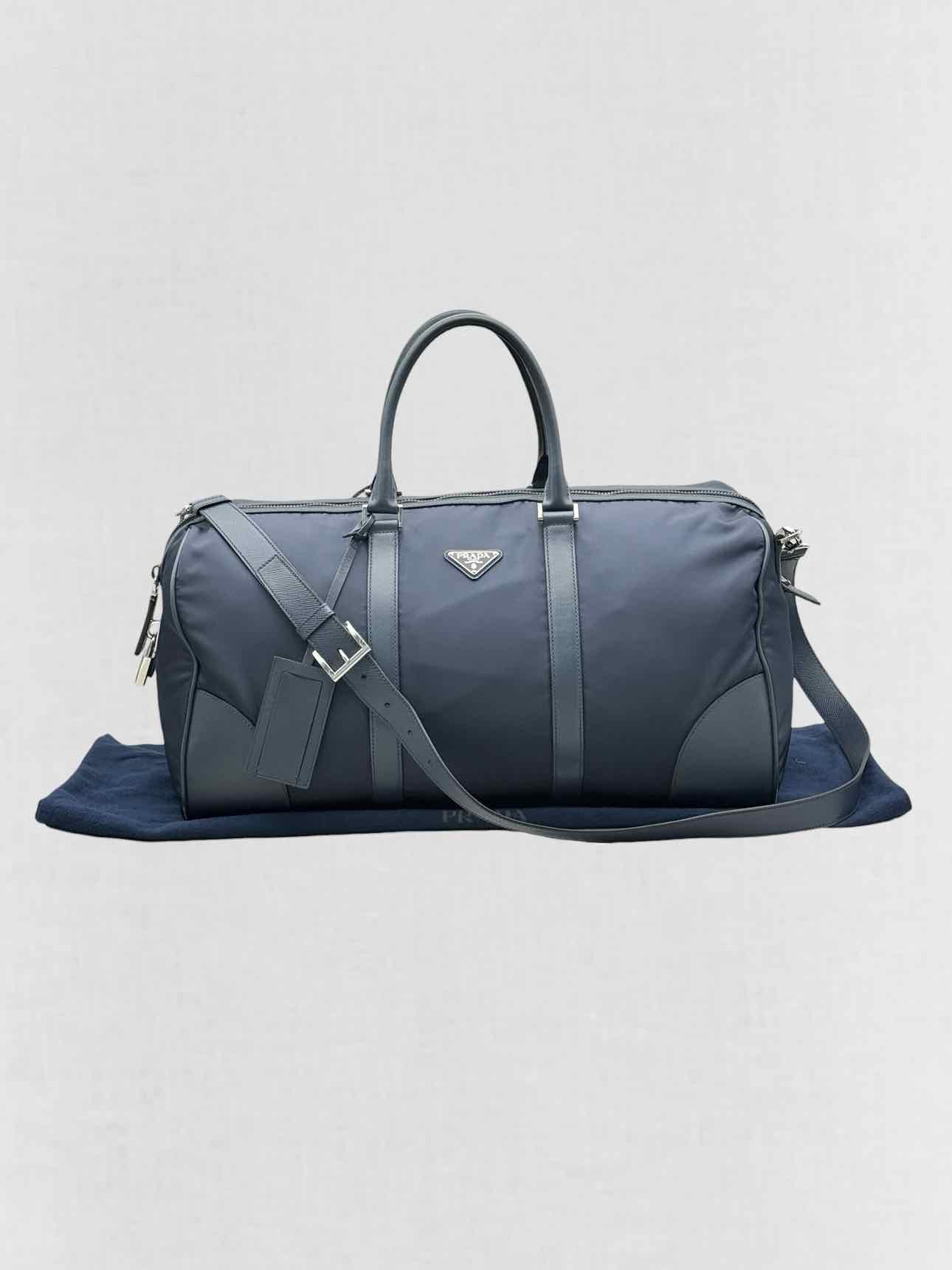 PRADA Weekender Navy Blue Duffel bag