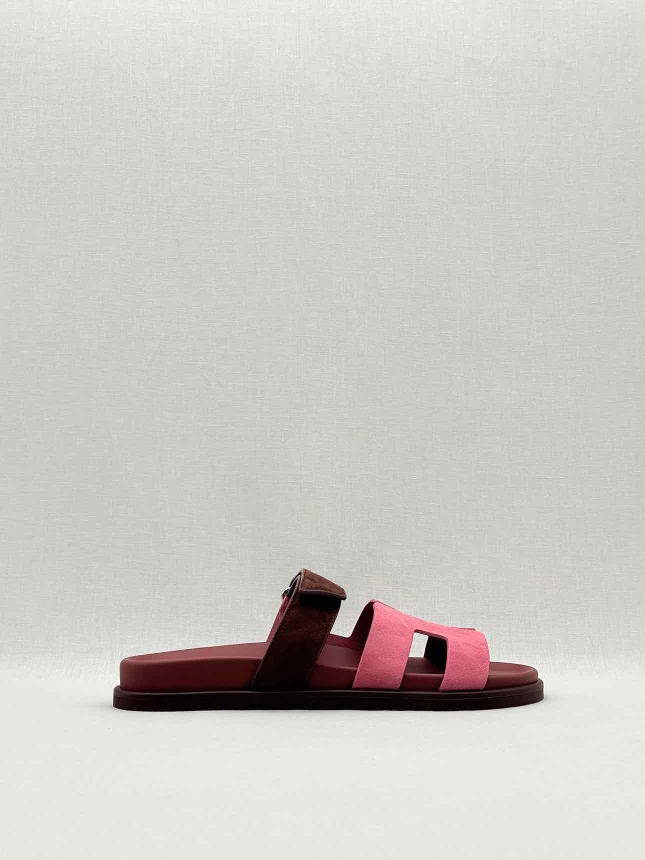 HERMES Chypre Rose Pink Size EU 40 Sandals