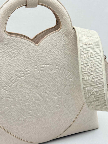 TIFFANY & CO Return To Tiffany M Beige Heart Tote Bag