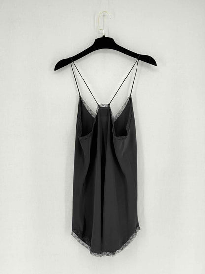 ZADIG & VOLTAIRE Black Lace Trim Size Small Camisole