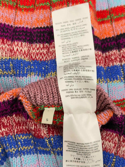 GUCCI Reversible Blue Multicolor Size Small Cardigan