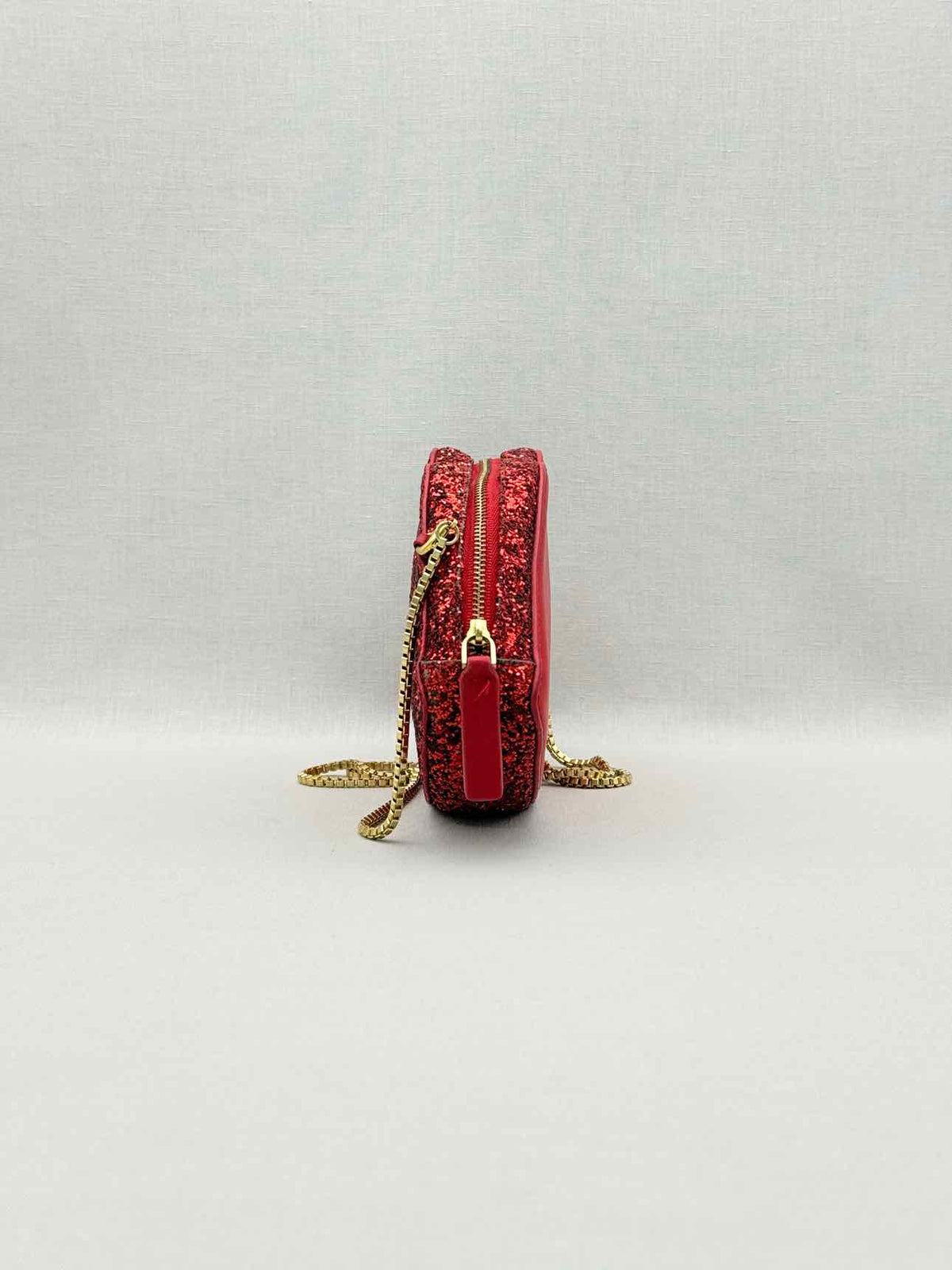 LULU GUINNESS Glitter Lips Red Crossbody