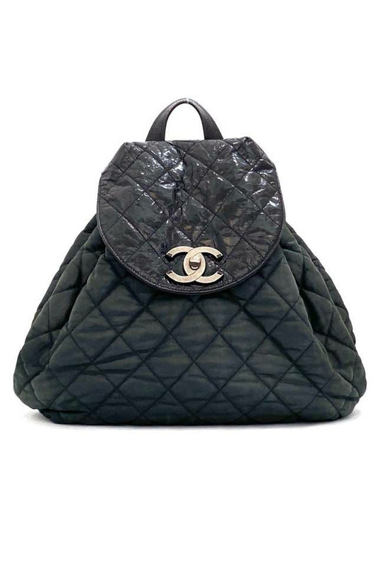 CHANEL Khaki & Black Backpack