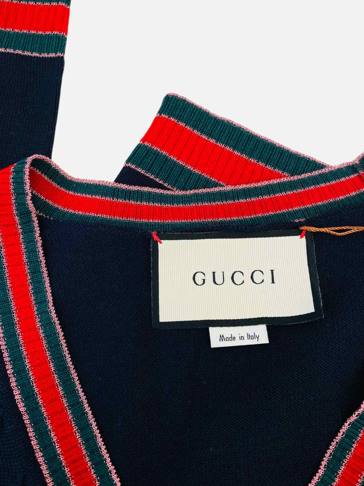 GUCCI Navy Blue Cardigan