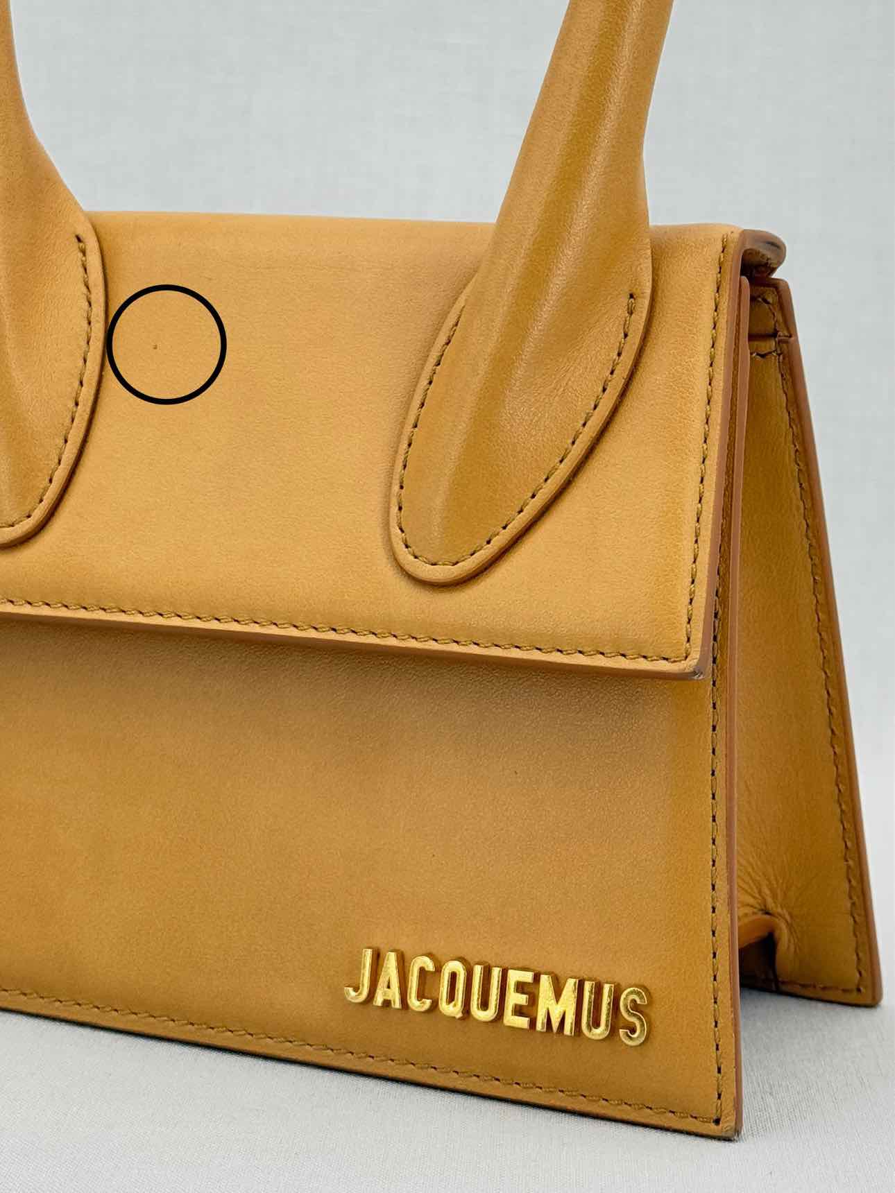 JACQUEMUS Le Chiquito Camel Top Handle