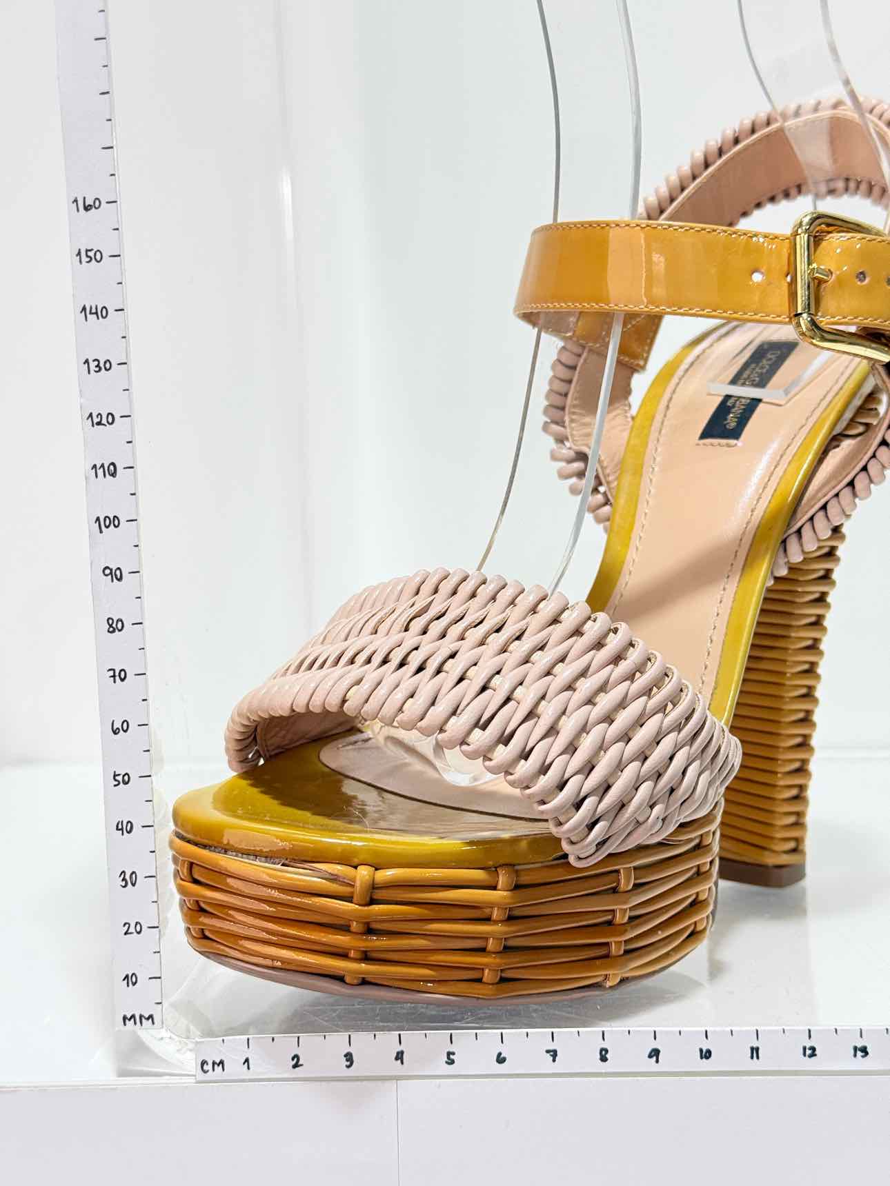 DOLCE & GABBANA Size EU 39 Platform Sandals