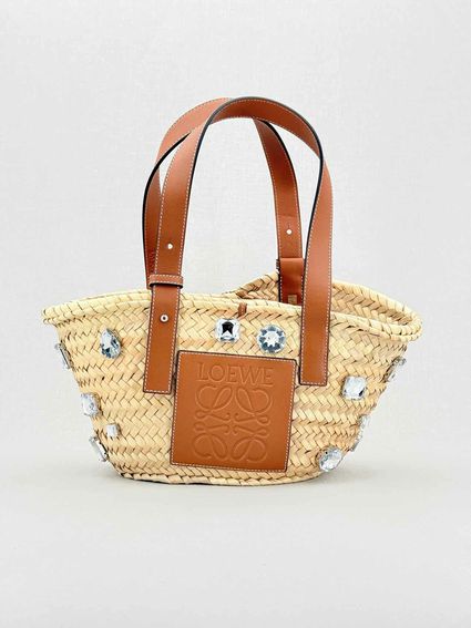 LOEWE Basket Stones Natural Tan Tote Bag